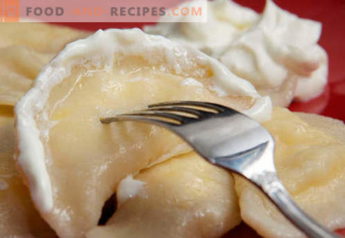 Dumplings met kaas - de beste recepten. Hoe goed en smakelijk koken dumplings met kaas thuis.