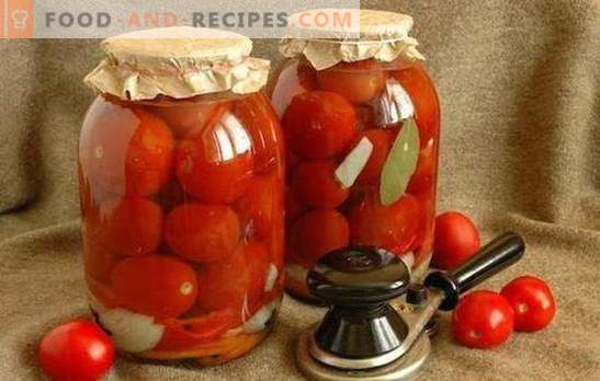 Tomaten voor de winter zonder knoflook - we bereiden vitamines voor op de toekomst! Recepten van tomaten voor de winter zonder knoflook, beproefd