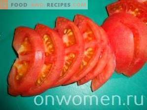 schoonmoeder van aubergines met tomaten
