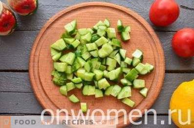 Salade met mosselen en avocado