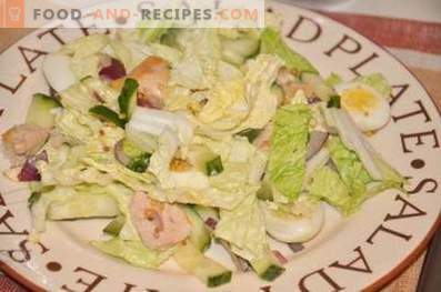 Salade met kabeljauwlever en kwarteleitjes