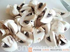 Kipfilet met champignons in zure room