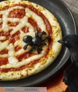 Halloween-ideeën: Spider Web Pizza
