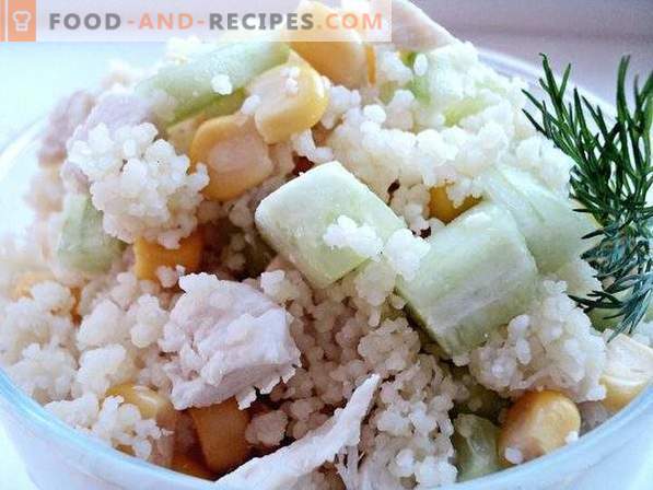 Salade met couscous en kip