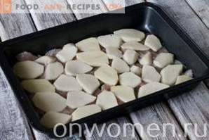 Franse kip met aardappelen in de oven