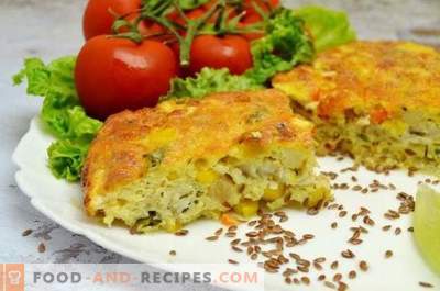 Casserole de poisson avec légumes et sauce au fromage