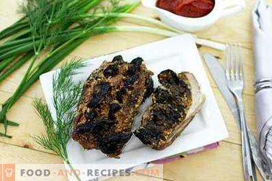 Vlees met pruimen in de oven