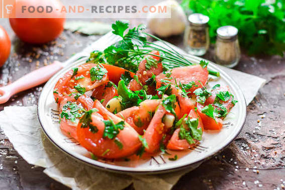 Gezouten tomaten in een verpakking in 2 uur: ideaal voor een picknick