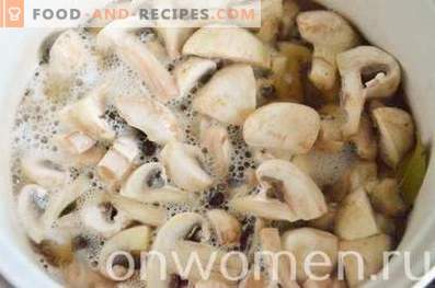 Snelle gemarineerde champignons