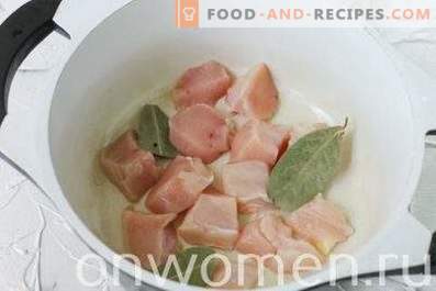 Vegetable stew with chicken fillet
