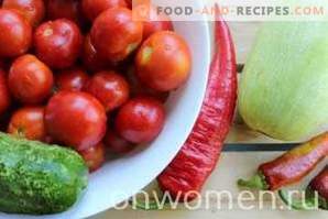 Įvairūs agurkų ir pomidorų bei pipirų ir cukinijų žiemai