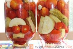Įvairūs agurkų ir pomidorų bei pipirų ir cukinijų žiemai