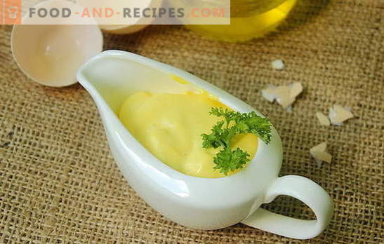 Hoe mayonaise thuis maken - de beste recepten voor pikante saus. Beschikt over smakelijke zelfgemaakte mayonaise