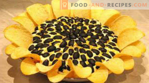Zonnesalade met chips: een klassiek recept