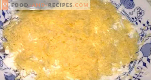 Salada de girassol com batatas fritas: uma receita clássica